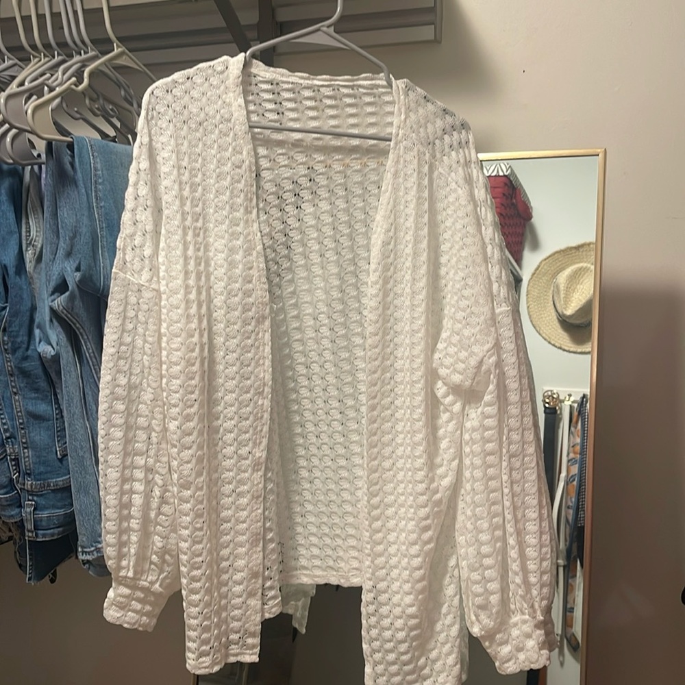 Bishop Sleeve Open front coat